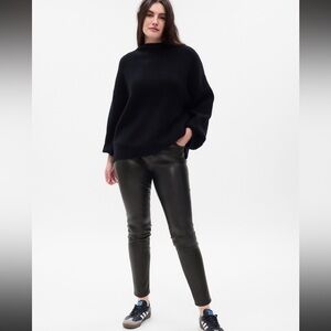 GAP Mid Rise Vegan Faux Skinny Leather Pants